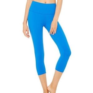 high waist airbrush capri || alo yoga